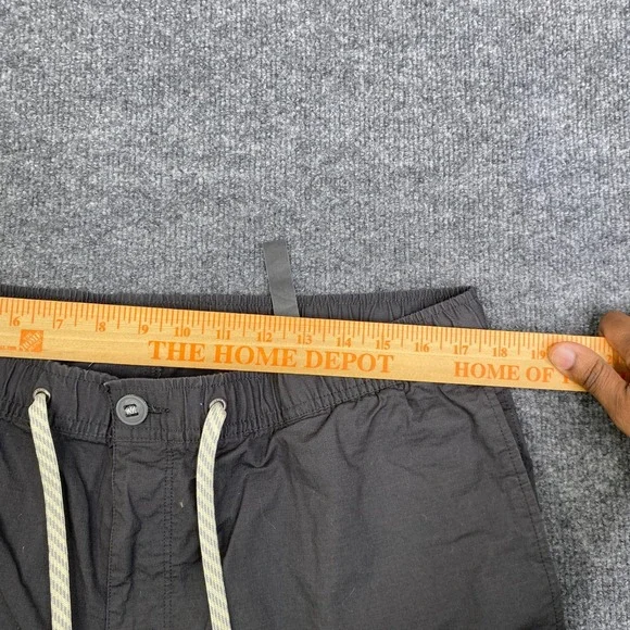 Vuori Ripstop Shorts Mens XXL Charcoal Grey Organic Cotton V370 Elastic Waist - Picture 7 of 11